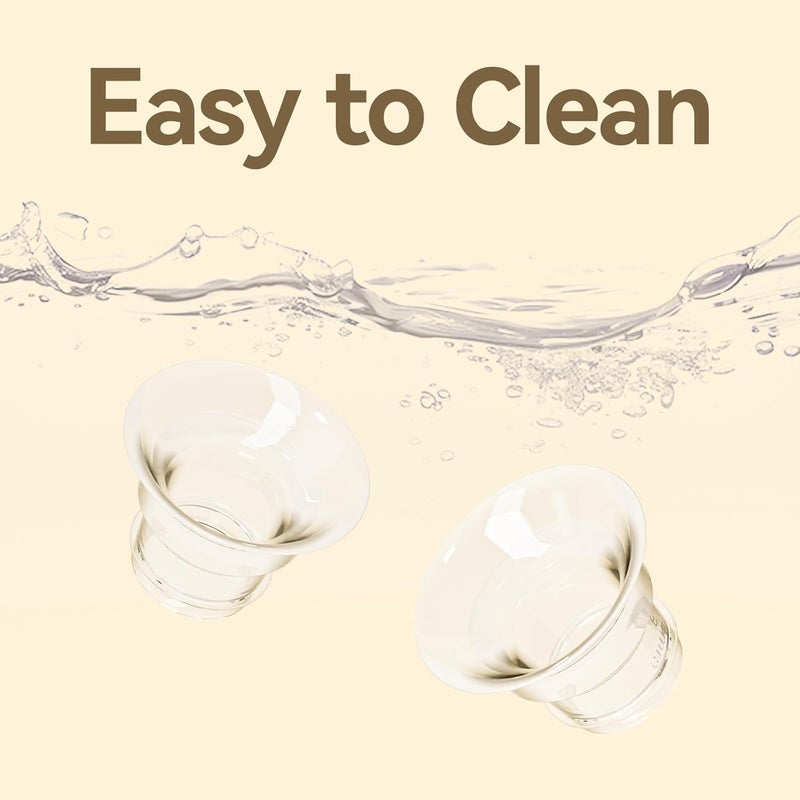 NCVI Silicone Insert Flange 21mm Compatible with Wearable Breast Pump 8138/8138-1/8786/8122-3, Breastfeeding Essential for Moms, 4PCS (21mm) - Image 5